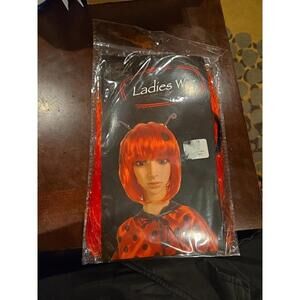 Ladies Wig - Red - Halloween Accessories